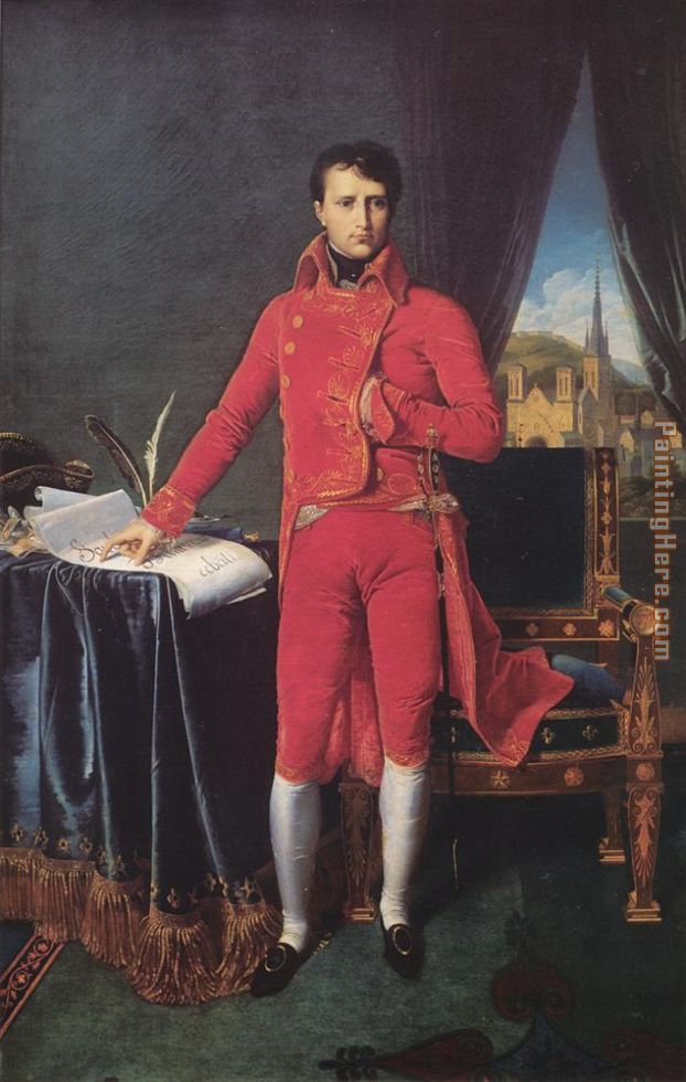 Bonaparte as First Consul painting - Jean Auguste Dominique Ingres Bonaparte as First Consul art painting